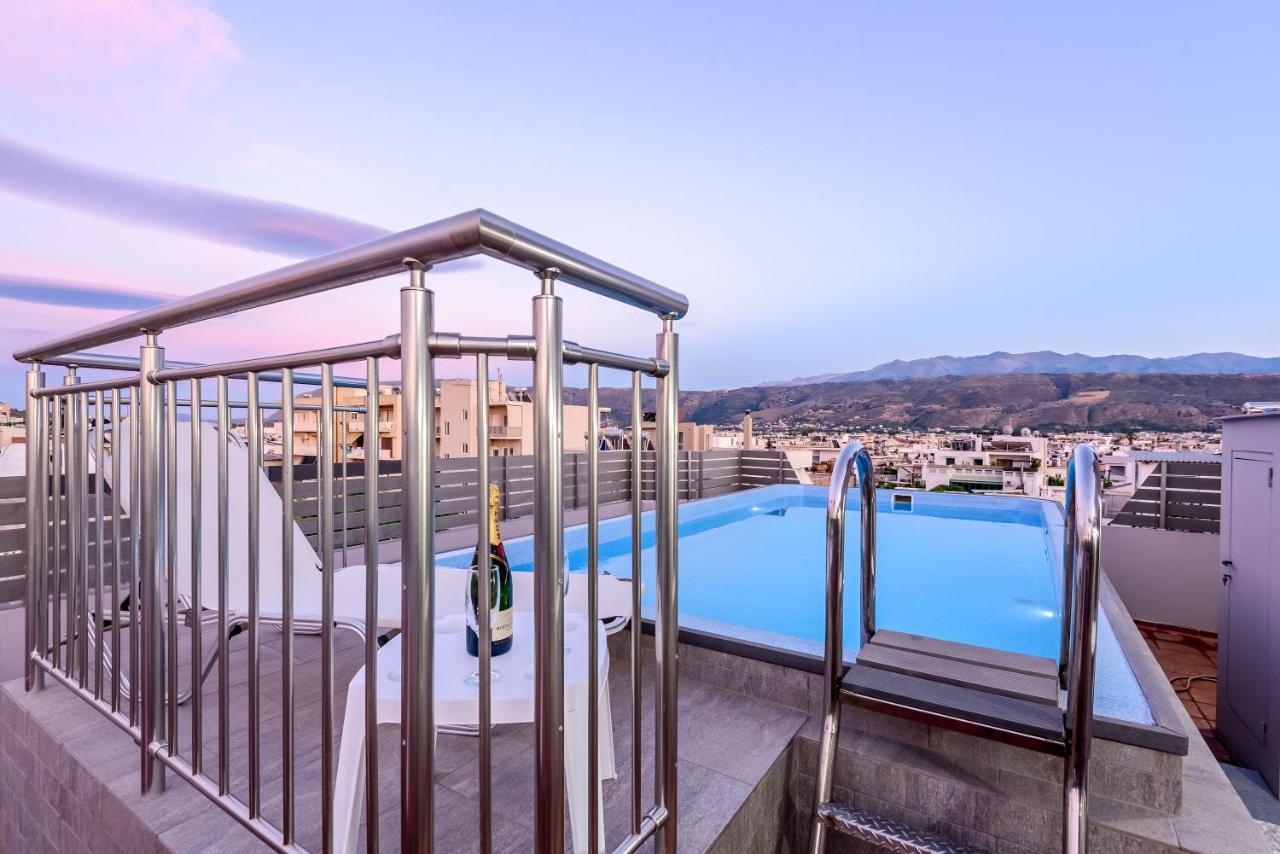 Luxury Villa In City Center With Rooftop Swimming Pool Chania  Eksteriør billede